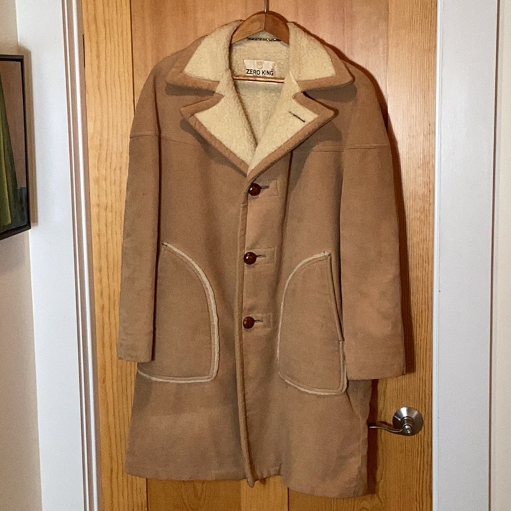 SUPER WARM - Zero King Shearling Lined Pea Coat
